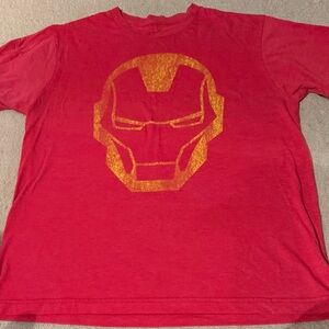 Marvel Avengers Red Tee with Gold Accents